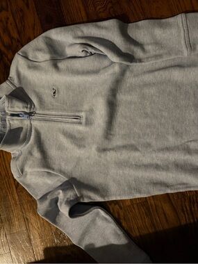 Vineyard Vines Light Gray Kids Quarter-Zip Sweater